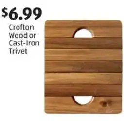 Aldi Crofton wood or cast-iron trivet offer