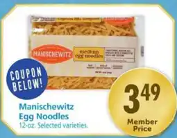 Safeway Manischewitz Egg Noodles offer