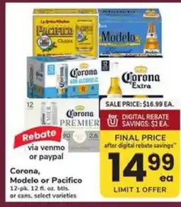 Safeway Corona, Modelo or Pacifico offer
