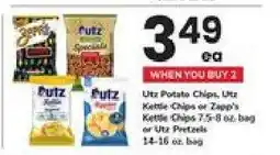 Safeway Utz Potato Chips, Utz Kettle Chips or Zapp's Kettle Chips or Utz Pretzels offer