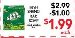 Arlan's Market Irish Spring bar soap offer