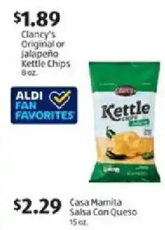 Aldi Clancy's Kettle Chips offer