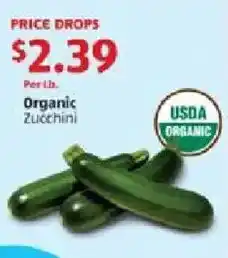Aldi Organic Zucchini offer