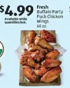 Aldi Fresh Buffalo Party Pack Chicken Wings offer