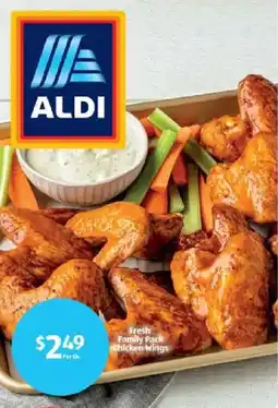Aldi Aldi fresh family pack chicken wings offer