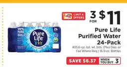 ShopRite Pure Life Purified Water 24-Pack offer
