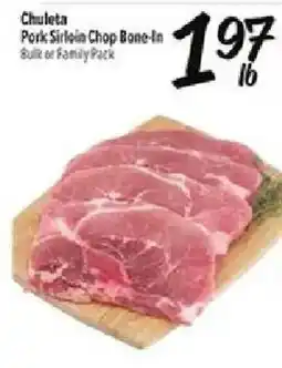 Fiesta Mart Chuleta Pork Sirloin Chop Bone-In offer