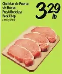Fiesta Mart Fresh Boneless Pork Chop Family Pack offer