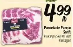 Fiesta Mart Swift Pork Belly Skin On Half Packaged offer