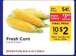 ShopRite Fresh Corn offer