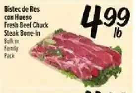 Fiesta Mart Fresh Beef Chuck Steak Bone-In offer