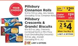 ShopRite Pillsbury Cinnamon Rolls, Crescents & Grands! Biscuits offer