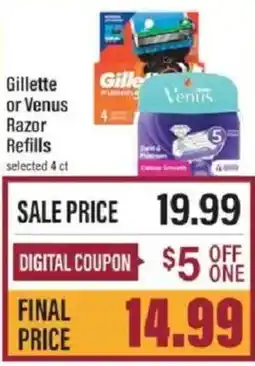Lowes Foods Gillette or Venus Razor Refills offer