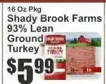 Key Food Shady Brook Farms 93% Lean Ground Turkey offer