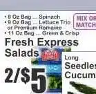 Key Food Fresh Express Salads offer