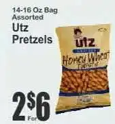 Key Food Utz Pretzels offer