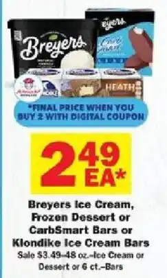 Schnucks Breyers Ice Cream offer
