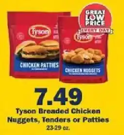 Schnucks Tyson Breaded Chicken Nuggets, Tenders or Patties offer