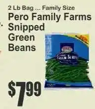 Key Food Pero Family Farms Snipped Green Beans offer