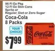 Key Food Coca-Cola 8 Packs offer