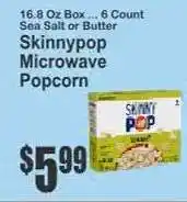 Key Food SkinnyPop Microwave Popcorn offer