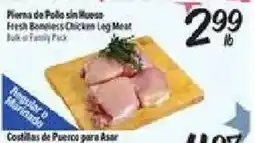 El Super Fresh Boneless Chicken Leg Meat offer