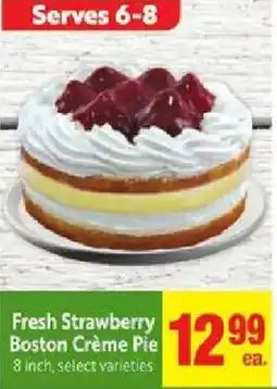 Save Mart Fresh Strawberry Boston Crème Pie offer