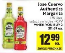 Save Mart Jose Cuervo Authentic Margarita offer