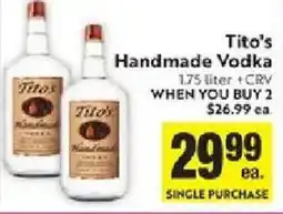 Save Mart Tito's Handmade Vodka offer
