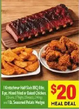 Save Mart Kretschmar Half Slab BBQ Ribs offer