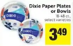 Save Mart Dixie paper plates or bowls offer