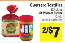 Save Mart Guerrero Tortillas or Jif Peanut Butter offer