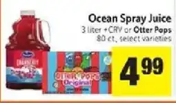 Save Mart Ocean Spray Juice offer