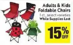 Save Mart Adults & Kids Foldable Chairs offer