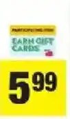 Save Mart Earn Gift Cards offer
