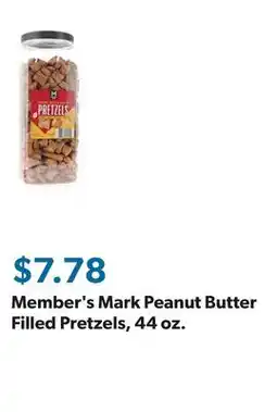 Sam's Club Member's Mark Peanut Butter Filled Pretzels, 44 oz offer