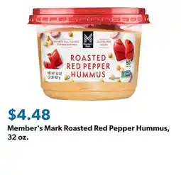 Sam's Club Member's Mark Roasted Red Pepper Hummus, 32 oz offer