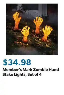 Sam's Club Member's Mark Zombie Hand Stake Lights, Set of 4 offer