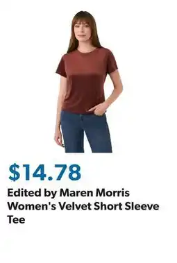 Sam's Club Edited by Maren Morris Women's Velvet Short Sleeve Tee offer