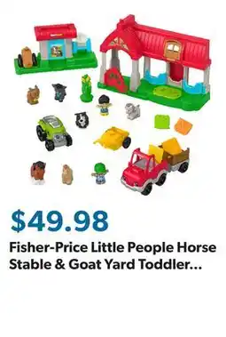 Sam's Club Fisher-Price Little People Horse Stable & Goat Yard Toddler Playset, 2 Vehicles & 16 Play Pieces offer