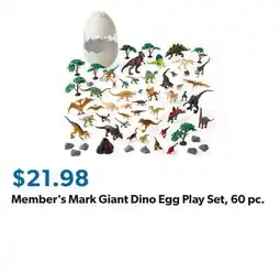 Sam's Club Member's Mark Giant Dino Egg Play Set, 60 pc offer