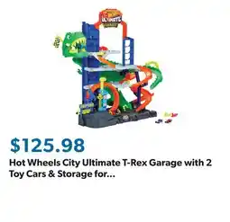 Sam's Club Hot Wheels City Ultimate T-Rex Garage with 2 Toy Cars & Storage for 50+ offer