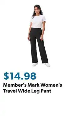Sam's Club Member's Mark Women's Travel Wide Leg Pant offer