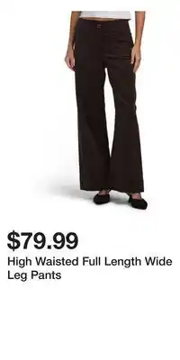 TJ Maxx High Waisted Full Length Wide Leg Pants offer