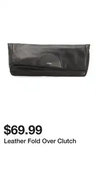 TJ Maxx Leather Fold Over Clutch offer