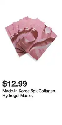 TJ Maxx Made In Korea 5pk Collagen Hydrogel Masks offer