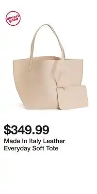 TJ Maxx Made In Italy Leather Everyday Soft Tote offer
