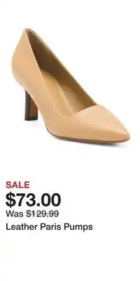 TJ Maxx Leather Paris Pumps offer