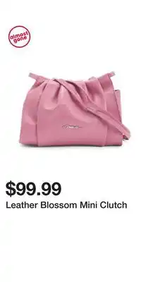 TJ Maxx Leather Blossom Mini Clutch offer