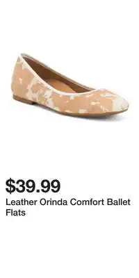 TJ Maxx Leather Orinda Comfort Ballet Flats offer